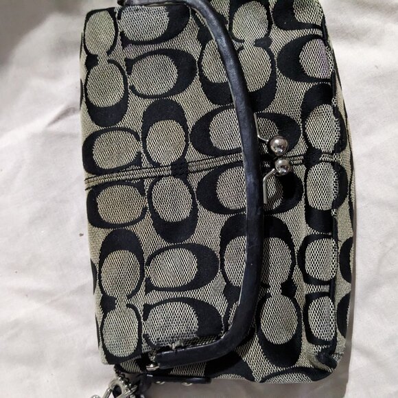 Coach Fold Over Signature Wristlet - Picture 2 of 7